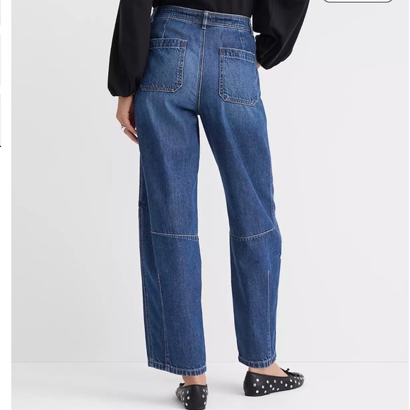 Loft Petite High Rise Barrel Jeans - Picture 5 of 10